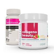 Colageno verisol beauty 120g + testofemme 60caps Inove Nutrition