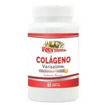 Colágeno Verisol com Vitamina C 60 Cápsulas de 500mg - Rei Terra Unissex Produto Natural Pote Pequeno