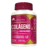 Colágeno verisol e ácido hialurônico 120 cápsulas 1 pote - FLORA NATIVA