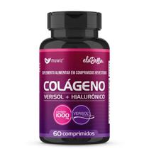 Colágeno Verisol e Ácido Hialurônico Muwiz ElaBella 1000mg 60 Comprimidos com Vitaminas A, E, C e B7 Suplemento Alimentar Colágeno Verisol e Ácido Hialurônico Muwiz ElaBella 1000mg 60 Comprimidos com Vitaminas A, E, C e B7 Suplemento Alimentar