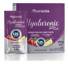 Colágeno Verisol e Ácido Hialurônico Sabor Cranberry e Limão 30 Sachês - Sanavita