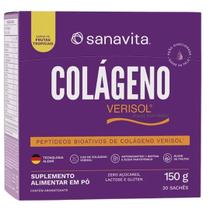 Colágeno Verisol Frutas Tropicais 150g Sanavita 30 Sachês Colágeno Verisol Frutas Tropicais 150g Sanavita 30 Sachês