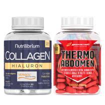 Colágeno Verisol Hialurônico Biotina Caps + Thermo Abdomen Bodyaction