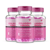 Colágeno VERISOL Hidrolisado 3 potes com 120 capsulas cada - allfit nutrition