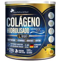 Colágeno Verisol Night com L-Triptofano 250g - Flora Nativa Sabor:Maracujá Colágeno Verisol Night com L-Triptofano 250g - Flora Nativa Sabor:Maracujá