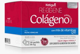 Colágeno Verisol+Q10 com Mix De Vitaminas Sabor Frutas Vermelhas 30 Sachês de 5g - Katiguá Colágeno Verisol+Q10 com Mix De Vitaminas Sabor Frutas Vermelhas 30 Sachês de 5g - Katiguá