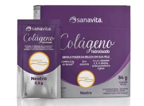 Colágeno Verisol Sabor Neutro Display 84g com 30 Sachês 2,8 g cada-Sanavita