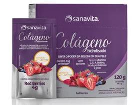 Colágeno Verisol Sabor Red Berries Display com 30 Sachês-Sanavita