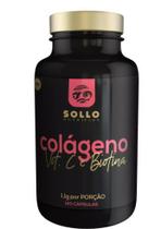 Colágeno, Vitamina C e Biotina 120 Cápsulas - Sollo Nutrition