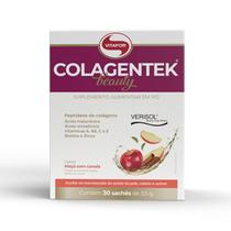 Colagentek Beauty Verisol - 30 Sachês 3,5g Maçã Com Canela - Vitafor Colagentek Beauty Verisol - 30 Sachês 3,5g Maçã Com Canela - Vitafor