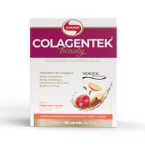 Colagentek Beauty Vitafor 30 Sachês 3,5g Maçã Com Canela