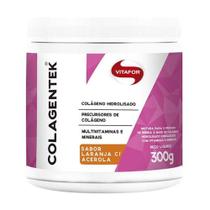 Colagentek colágeno hidrolisado 300 g sabor laranja com acerola - vitafor