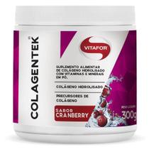 Colagentek Colágeno Hidrolisado Cranberry Vitafor Pote 300g