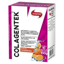 Colagentek Colágeno Vitamina Tangerina 10G Vitafor 10 Sachês