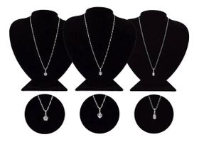 Colar 3 em 1 em Prata 925 Corrente + 3 Pingentes + Garantia - Pontos de Luz Estrela, Coração e Oval