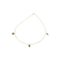 Colar 35cm Infantil Prata 925 Doces Cravejados - Banhado a Ouro 18K