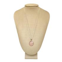 Colar 50Cm Prata 925 Quarto Rosa Oval - P. Vecchio Joias Colar 50Cm Prata 925 Quarto Rosa Oval - P. Vecchio Joias