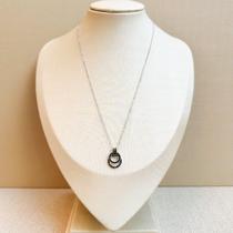 Colar Aço Circle Rose Cristina