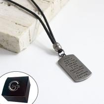 Colar Ajustável Cordão ABRAÇO DO PAI Onix Colar Ajustável Cordão ABRAÇO DO PAI Onix