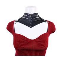 Colar Ajustável Estilo Gótico Punk Com Corrente, material sintético, Anel Em O, Estilo Y2K, Lockbone