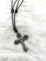 Colar Ajustavel Unissex Cruz Templarios Colar Ajustavel Unissex Cruz Templarios