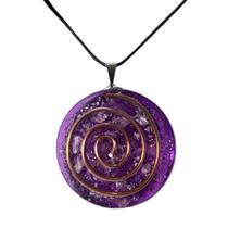 Colar Ametista Orgonite Transmutação e Cura Pedra Natural Colar Ametista Orgonite Transmutação e Cura Pedra Natural
