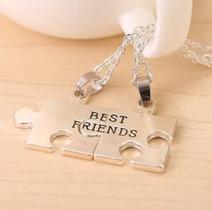 Colar Amizade Best Friends Melhores Amigas Folheada - B29