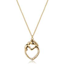 Colar Amor de Mãe, Colar mãe e bebe Banho de Ouro 18k