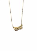 Colar amor infinito banhado a ouro 18k Colar amor infinito banhado a ouro 18k