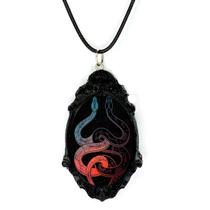 Colar amuleto alta magia serpentes duais proteção Colar amuleto alta magia serpentes duais proteção