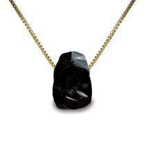 Colar Amuleto de Obsidiana Negra Colar Amuleto de Obsidiana Negra