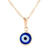 Colar Amuleto Olho Grego Azul 8 mm Proteção Contra Inveja - Sunshine Cristais Colar Amuleto Olho Grego Azul 8 mm Proteção Contra Inveja - Sunshine Cristais