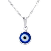 Colar Amuleto Olho Grego Azul 8 mm Proteção Contra Inveja - Sunshine Cristais Colar Amuleto Olho Grego Azul 8 mm Proteção Contra Inveja - Sunshine Cristais