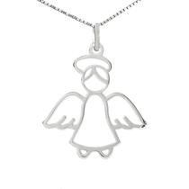 Colar Anjo da Guarda Coleção Religiosos em Prata 925