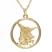 Colar Arcanjo Miguel 30mm Masculino Feminino Católico - Sunshine Cristais