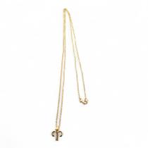Colar Aries Signo do Zodíaco Pingente Dourado 30 cm Colar Aries Signo do Zodíaco Pingente Dourado 30 cm