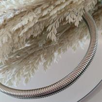 Colar Aro Flexível Banhado Prata