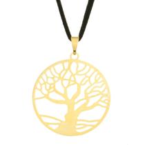Colar Árvore da Vida com Aro 30mm Judaica Cabala - Sunshine Cristais