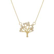 Colar Arvore da Vida com Pedras de Zirconias Banhado Ouro 18 Colar Arvore da Vida com Pedras de Zirconias Banhado Ouro 18