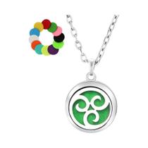 Colar Árvore Da Vida De Aromaterapia Com Difusor De Óleo Essencial E Pingente De Aço Inoxidável Colar Árvore Da Vida De Aromaterapia Com Difusor De Óleo Essencial E Pingente De Aço Inoxidável