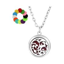 Colar Árvore Da Vida De Aromaterapia Com Difusor De Óleo Essencial E Pingente De Aço Inoxidável Colar Árvore Da Vida De Aromaterapia Com Difusor De Óleo Essencial E Pingente De Aço Inoxidável