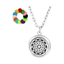 Colar Árvore Da Vida De Aromaterapia Com Difusor De Óleo Essencial E Pingente De Aço Inoxidável Colar Árvore Da Vida De Aromaterapia Com Difusor De Óleo Essencial E Pingente De Aço Inoxidável