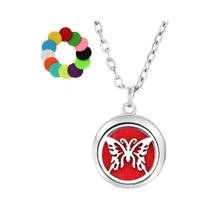 Colar Árvore Da Vida De Aromaterapia Com Difusor De Óleo Essencial E Pingente De Aço Inoxidável Colar Árvore Da Vida De Aromaterapia Com Difusor De Óleo Essencial E Pingente De Aço Inoxidável