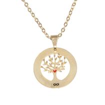 Colar Arvore Da Vida Folheado A Ouro 18K Colar Arvore Da Vida Folheado A Ouro 18K