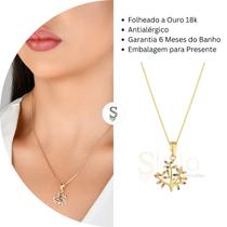 Colar Arvore da Vida Semi Joias Banhado Ouro 18k Presente Mae Esposa Aniversario Colar Arvore da Vida Semi Joias Banhado Ouro 18k Presente Mae Esposa Aniversario