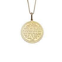 Colar Ave Maria Semi Joia Banhado Ouro 18k Presente Fe Colar Ave Maria Semi Joia Banhado Ouro 18k Presente Fe