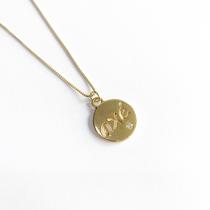 Colar Axé Pingente Medalha banhado a ouro 18k Colar Axé Pingente Medalha banhado a ouro 18k