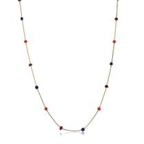 Colar Azul Laranja e Vermelho 3 Cristais Colar Azul Laranja e Vermelho 3 Cristais