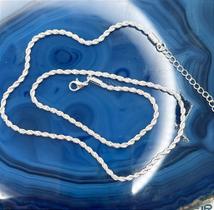 Colar Baiano Fino 2,5mm 60cm - 50 Milésimos de Prata - 01 Unidade