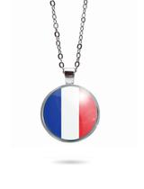 Colar Bandeira da França Unissex